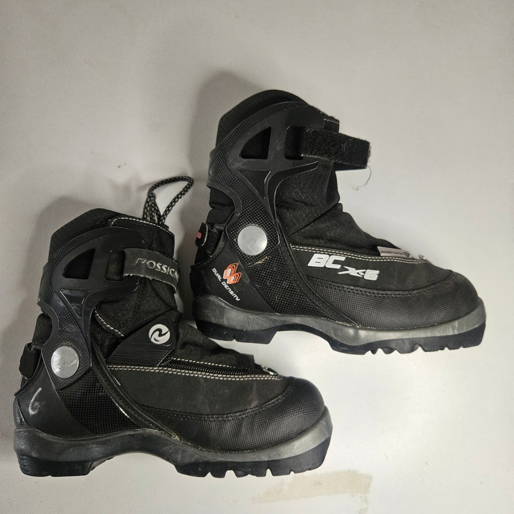 Rossignol BC X6 Cross Country Ski Boots Black NNN BC Kids Size EU 37 US 5 6‎